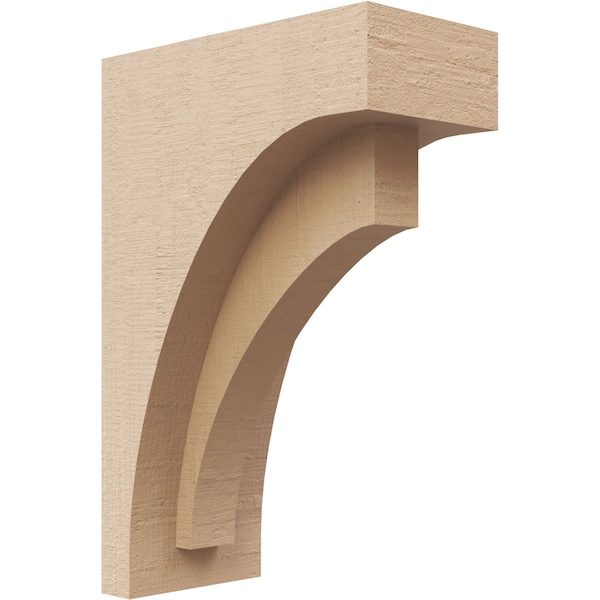 Ekena Millwork 3"W x 6"D x 9"H Classic Rivera Rough Cedar Woodgrain TimberThane Corbel, Primed Tan CORUR03X06X09RIVRCPR - main